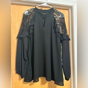 Lace Shoulder Blouse